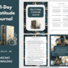 Teal and Gold Gratitude Journal