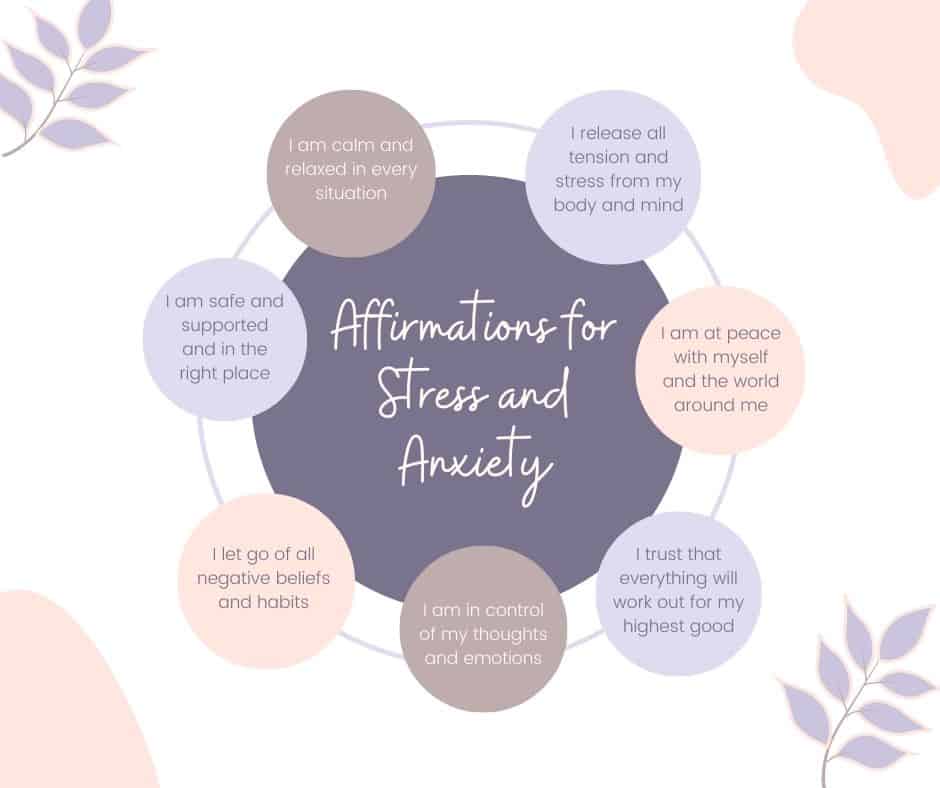 Affirmations for stress and anxiety