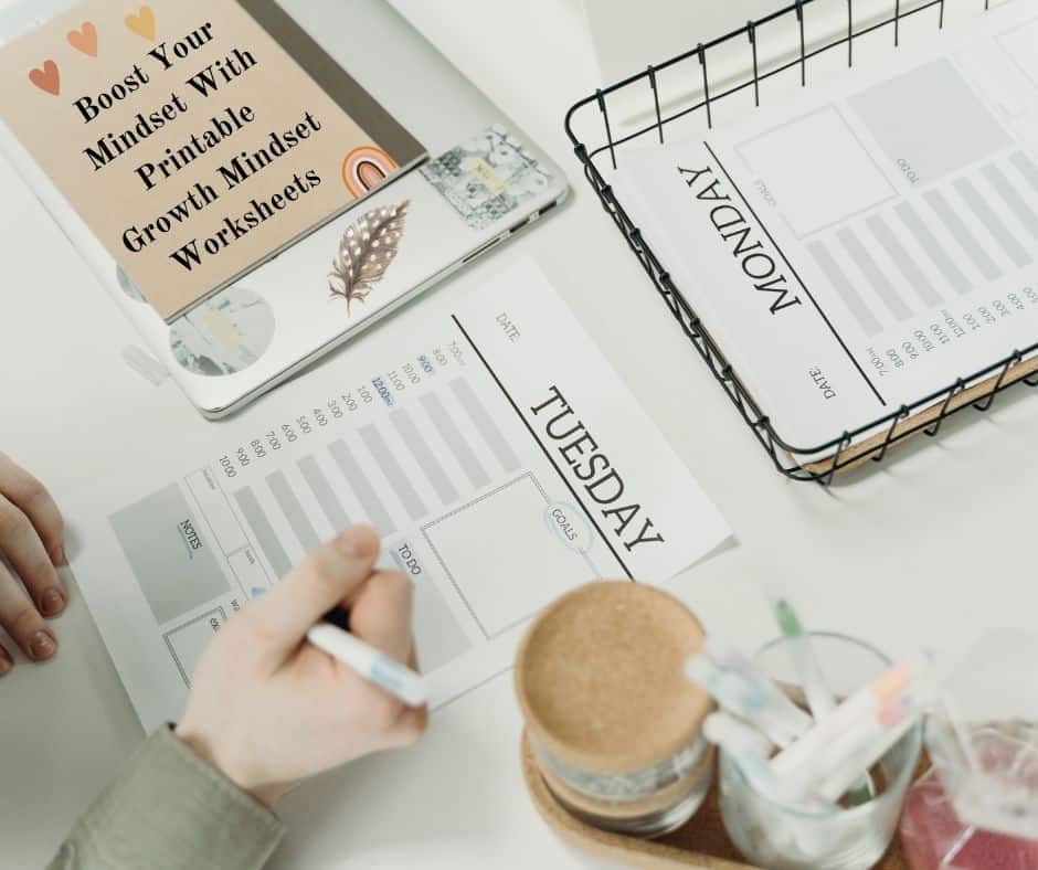 Growth mindset printable worksheet