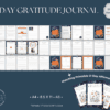 Orange Floral 21 Day Gratitude Journal
