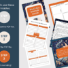 Orange Floral 21 Day Gratitude Journal