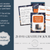Orange Floral 21 Day Gratitude Journal