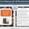 Orange Floral 21 Day Gratitude Journal