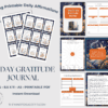 Orange Floral 21 Day Gratitude Journal