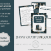 Teal and Gold 21 Day Gratitude Journal