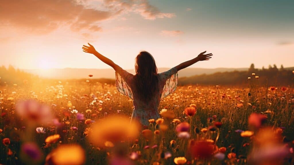 embracing happiness
